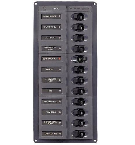 marine power distribution box|marine circuit breaker panels.